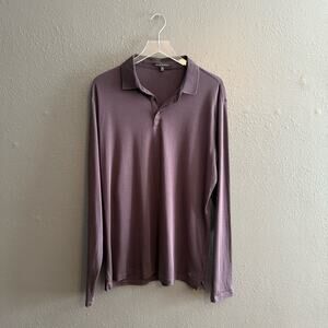 Robert Barakett Long Sleeve Polo 100% Pima Cotton Size XXL